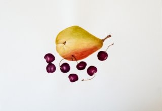 Pear and Cherries