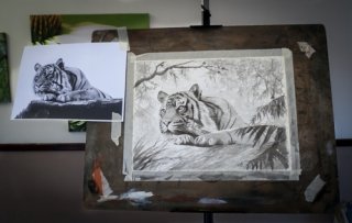 Vic Bearcroft's workshop